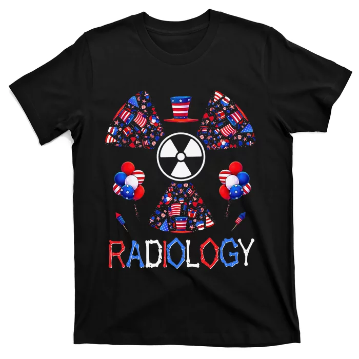 4th Of July Radiology Patriotic American Radiology Tech T-Shirt