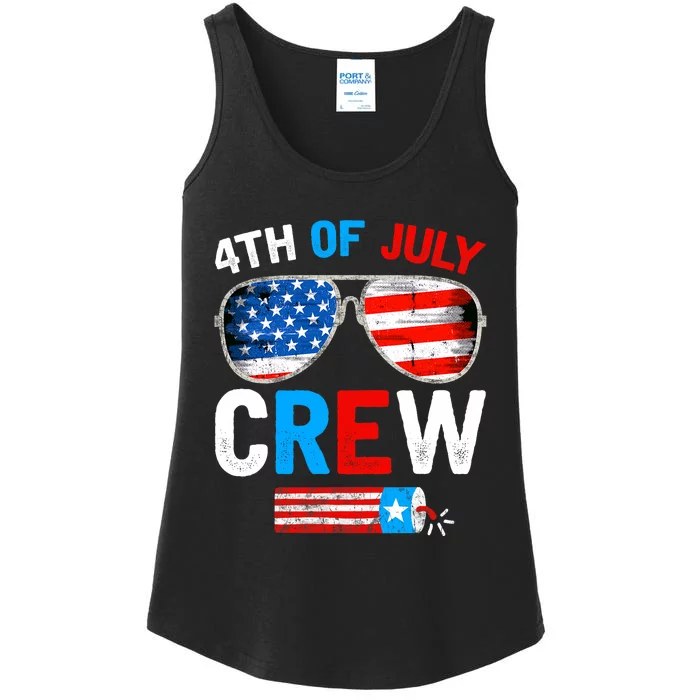 4th Of July Crew Matching Family Outfits Ladies Essential Tank