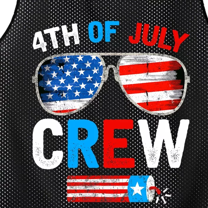 4th Of July Crew Matching Family Outfits Mesh Reversible Basketball Jersey Tank