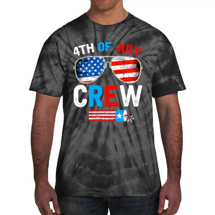 4th Of July Crew Matching Family Outfits Tie-Dye T-Shirt