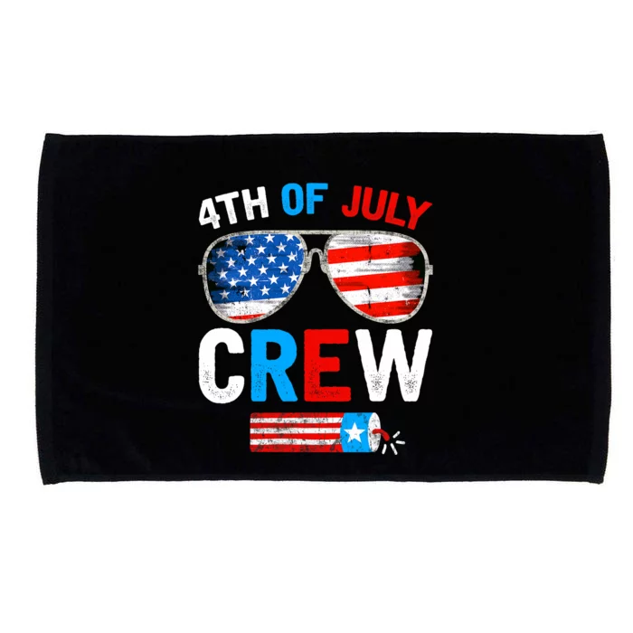 4th Of July Crew Matching Family Outfits Microfiber Hand Towel