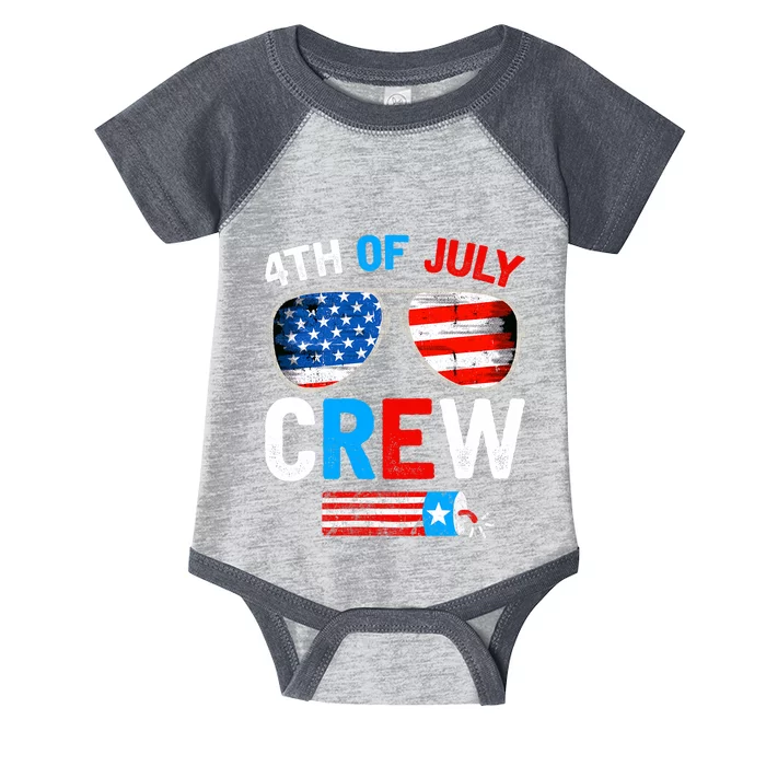 4th Of July Crew Matching Family Outfits Infant Baby Jersey Bodysuit