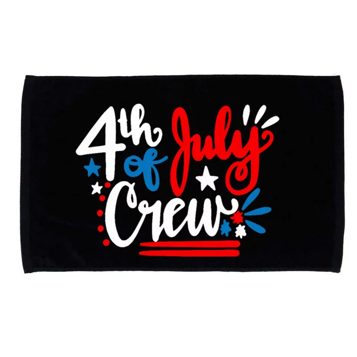 4th Of July Crew Independence Day Family Matching Microfiber Hand Towel