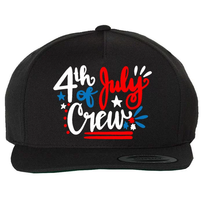 4th Of July Crew Independence Day Family Matching Wool Snapback Cap