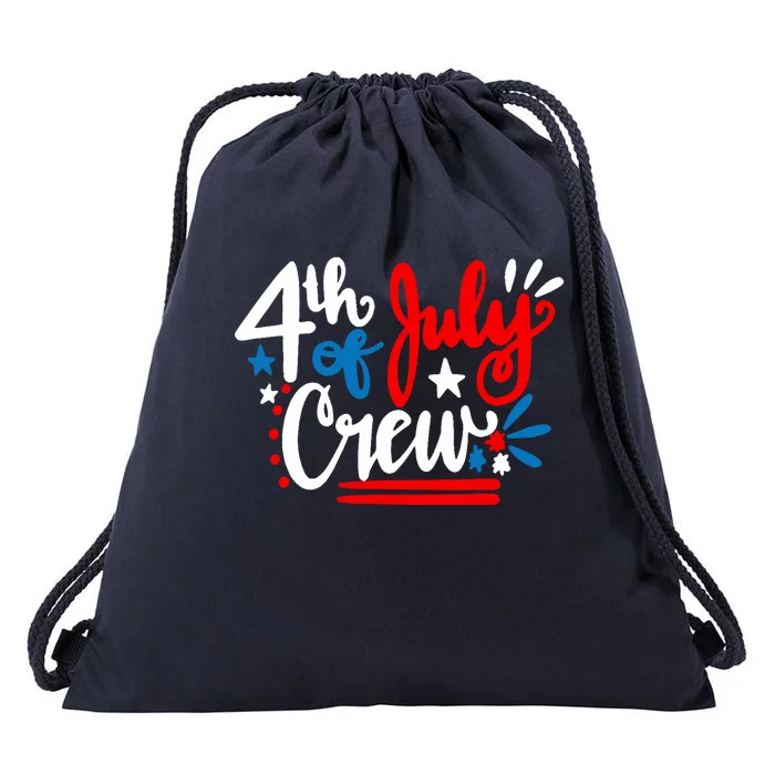 4th Of July Crew Independence Day Family Matching Drawstring Bag