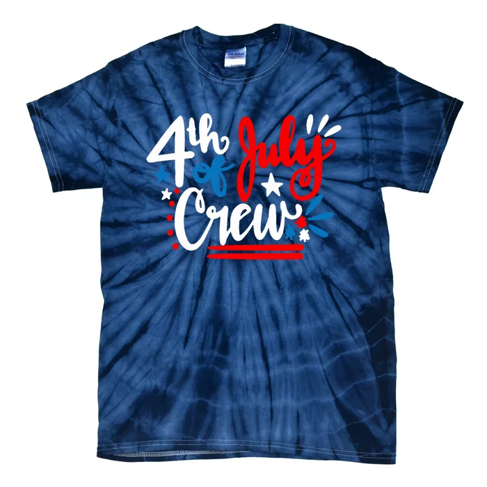 4th Of July Crew Independence Day Family Matching Tie-Dye T-Shirt