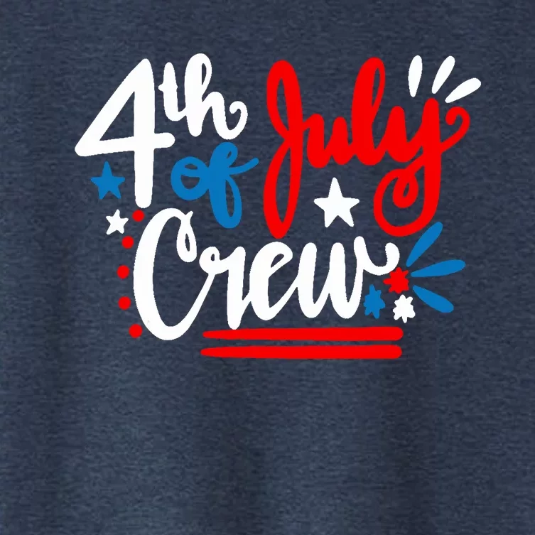 4th Of July Crew Independence Day Family Matching Women's Crop Top Tee