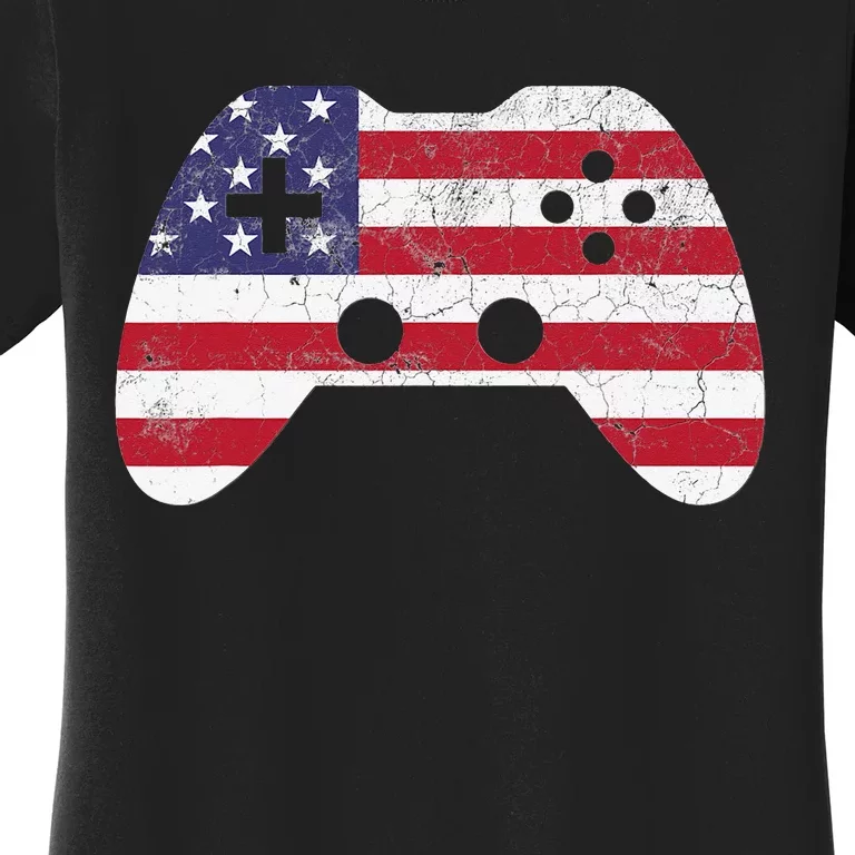 4th Of July Video Game Gamer USA Women's T-Shirt