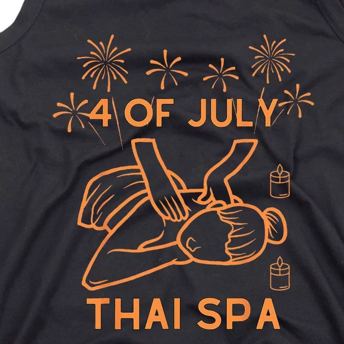 4 Of July Celebrate Thai Spa Tank Top