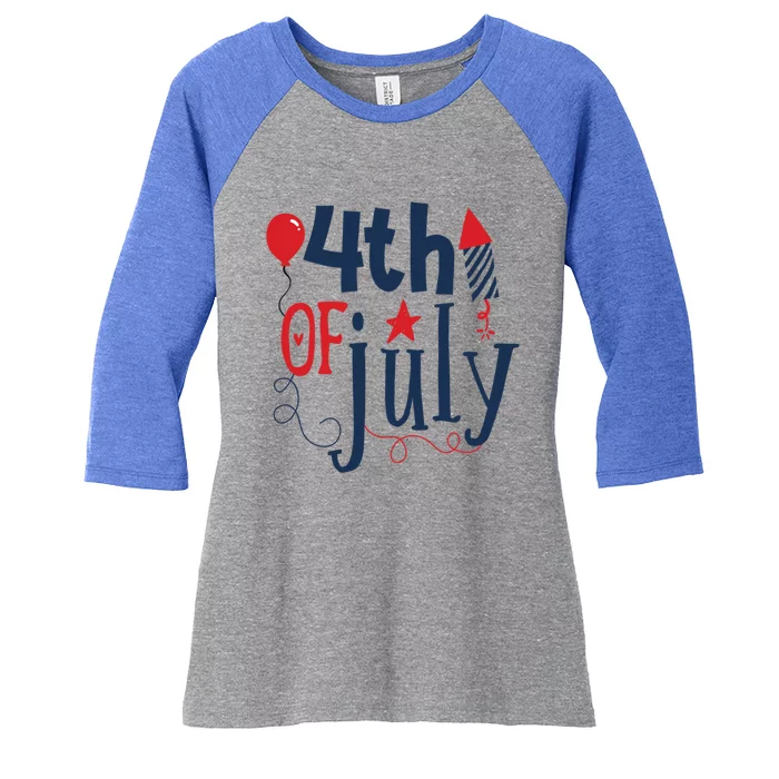 4th Of July Pride Usa Pride Proud To Be American Gift Women's Tri-Blend 3/4-Sleeve Raglan Shirt