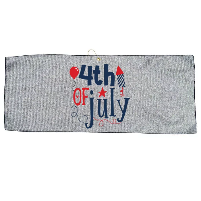 4th Of July Pride Usa Pride Proud To Be American Gift Large Microfiber Waffle Golf Towel