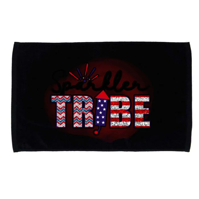 4th Of July Clothes And Accessories Sparkler Tribe Cool Gift Microfiber Hand Towel