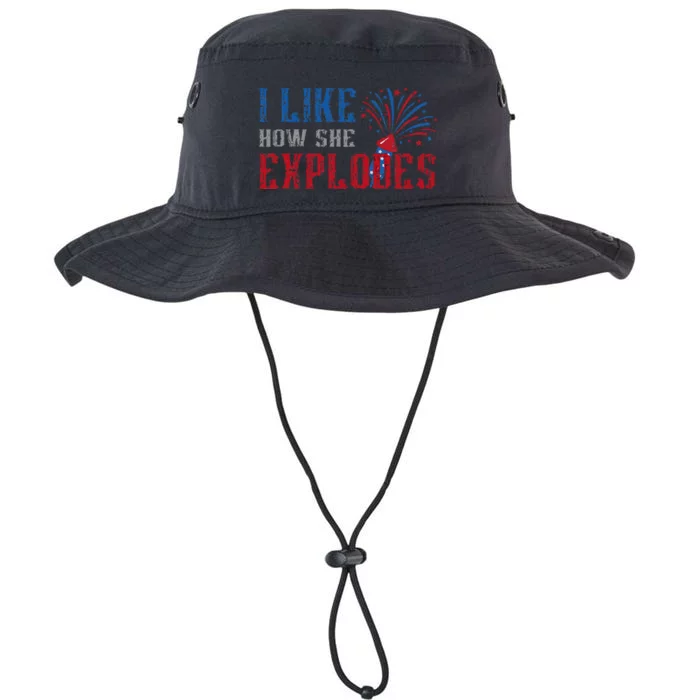 4th Of July I Like How She Explodes Vintage Firework Couple Legacy Cool Fit Booney Bucket Hat