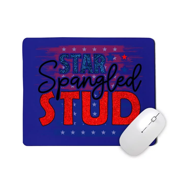 4th Of July Clothes And Accessories Star Spangled Stud Gift Mousepad