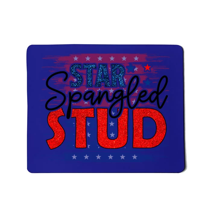 4th Of July Clothes And Accessories Star Spangled Stud Gift Mousepad