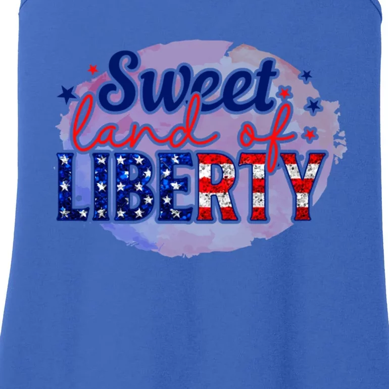 4th Of July Clothes And Accessories Sweet Land Of Liberty Great Gift Ladies Essential Tank