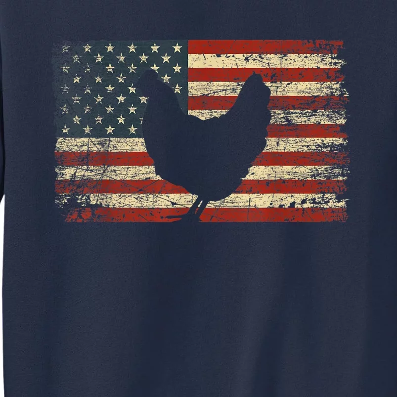 4th of July Chicken Patriotic American Flag Wo Girl Sweatshirt