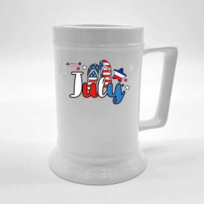 4th Of July Shirts Front & Back Beer Stein