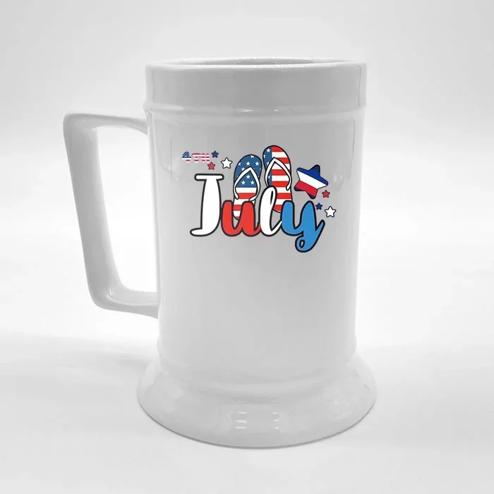 4th Of July Shirts Front & Back Beer Stein