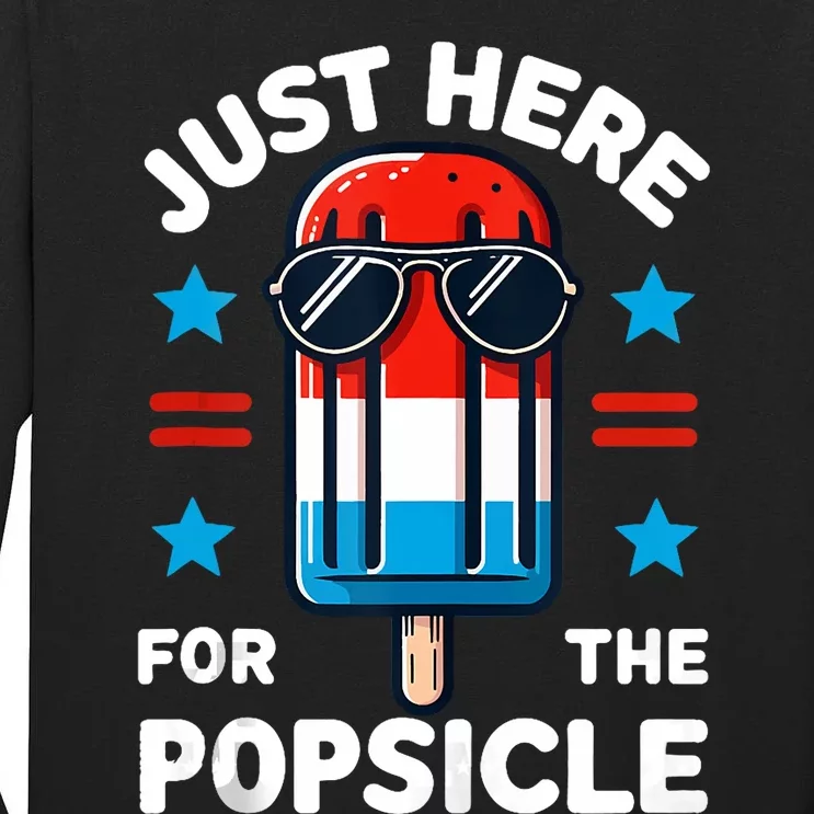 4th Of July Popsicle Usa American Flag Patriotic Tall Long Sleeve T-Shirt