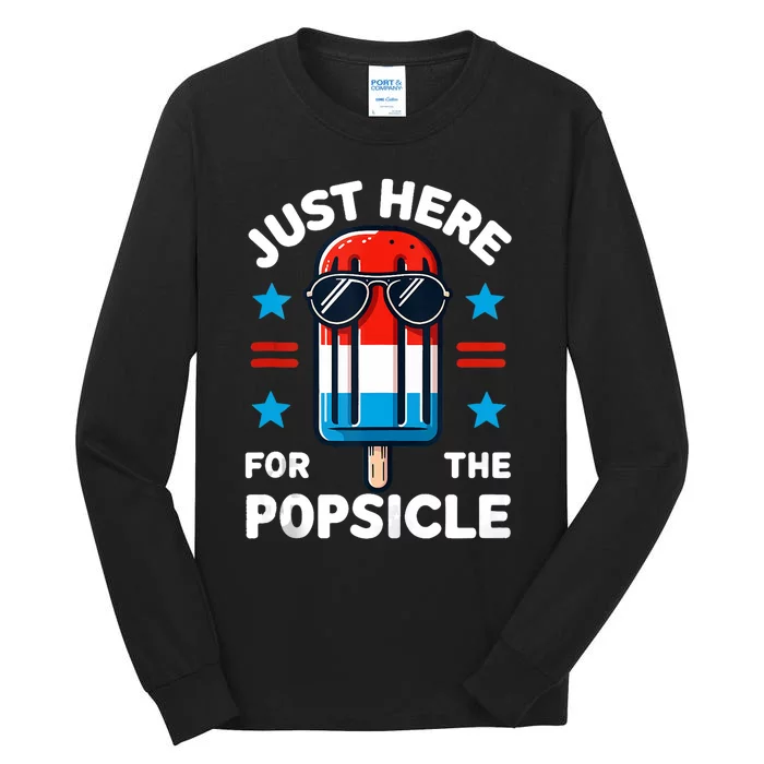 4th Of July Popsicle Usa American Flag Patriotic Tall Long Sleeve T-Shirt