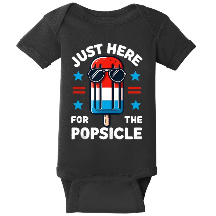 4th Of July Popsicle Usa American Flag Patriotic Baby Bodysuit