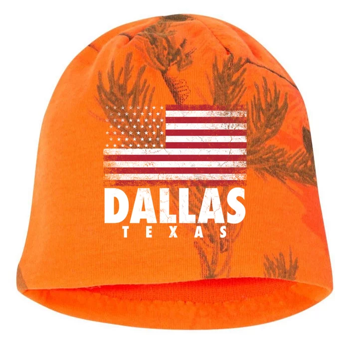 4th Of July Gift Dallas Texas American Flag Gift Kati - Camo Knit Beanie