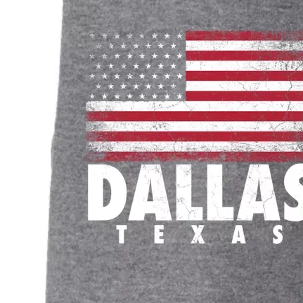 4th Of July Gift Dallas Texas American Flag Gift Doggie 3-End Fleece Hoodie