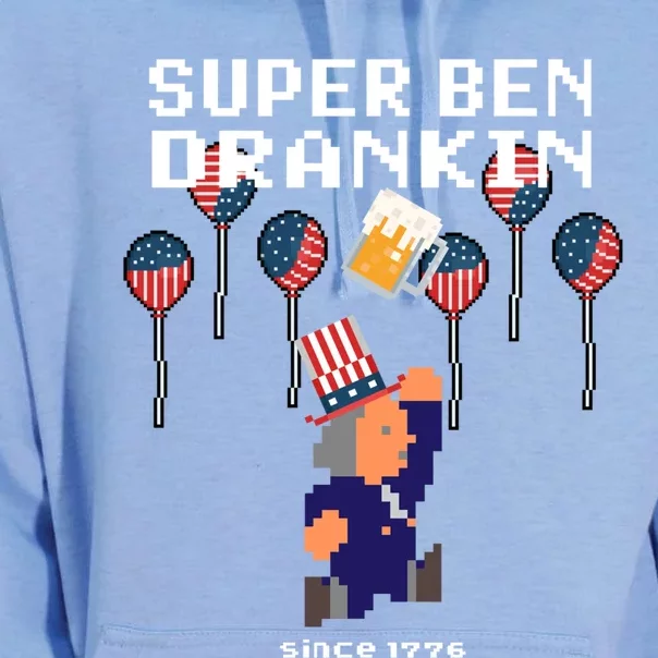 4th Of July Independence Day Ben Drankin Benjamin Franklin Gift Unisex Surf Hoodie