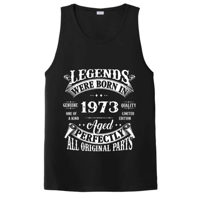 49 Years Old Vintage 1973 Limited Edition 49th Birthday Performance Tank