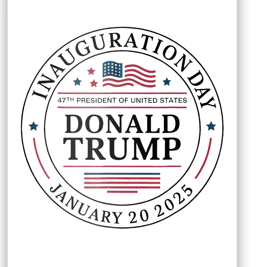 47th President Donald Trump Inauguration 2025 Memorabilia Poster