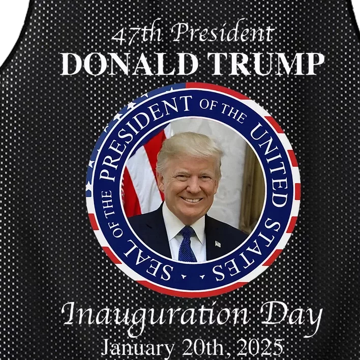 47 President Donald Trump Inauguration Day 2025 Memorabilia Mesh Reversible Basketball Jersey Tank