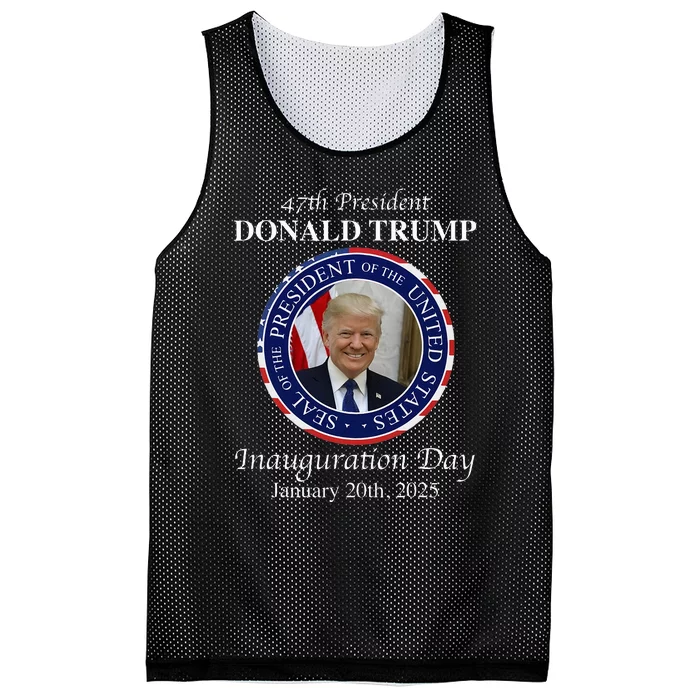 47 President Donald Trump Inauguration Day 2025 Memorabilia Mesh Reversible Basketball Jersey Tank