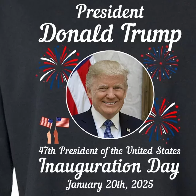 47th President Donald Trump Inauguration Day Cropped Pullover Crew