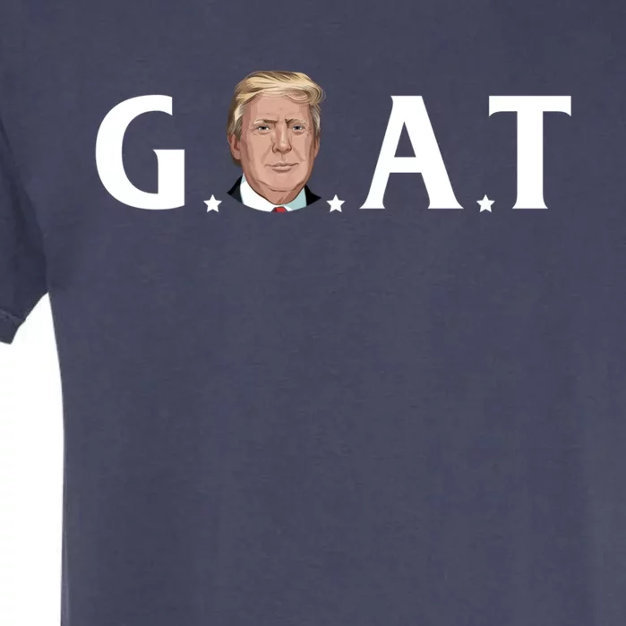 45th President Goat Greatest Of All Time President Trump Meaningful Gift Garment-Dyed Heavyweight T-Shirt