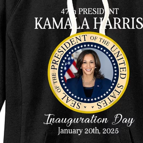 47th President Kamala Harris Inauguration Day January 1 2025 Women's Fleece Hoodie