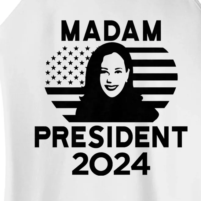 47th President Madam President Women’s Perfect Tri Rocker Tank