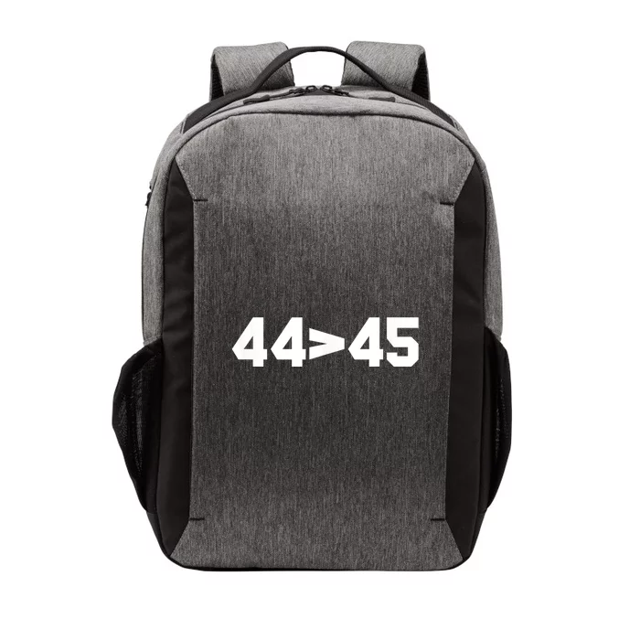 44>45 President Obama Greater Than Trump Vector Backpack