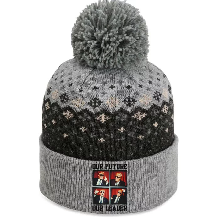 47th President Trump Second Term Our Future Our Leader Trump The Baniff Cuffed Pom Beanie