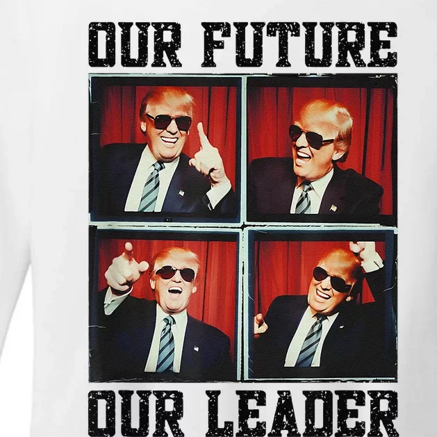 47th President Trump Second Term Our Future Our Leader Trump Womens CVC Long Sleeve Shirt