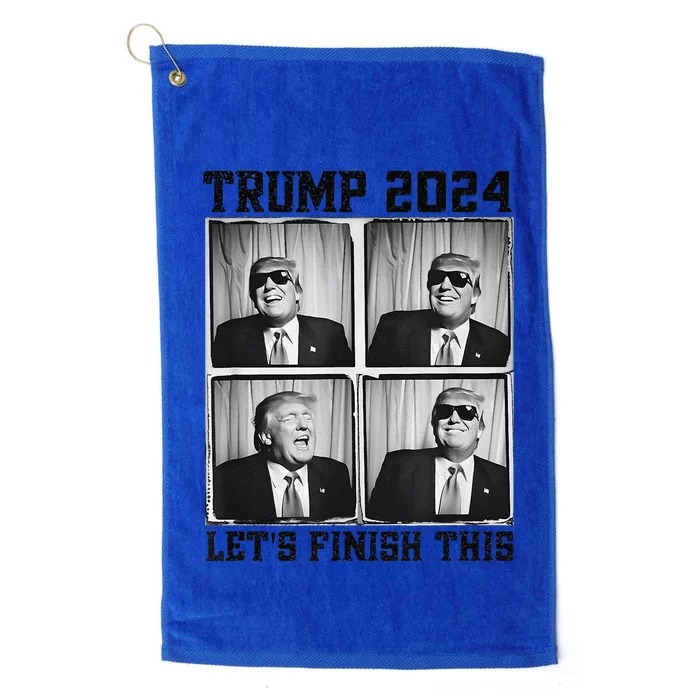 47th President Trump Second Term LetS Finish This Trump Platinum Collection Golf Towel