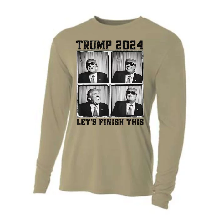 47th President Trump Second Term LetS Finish This Trump Cooling Performance Long Sleeve Crew