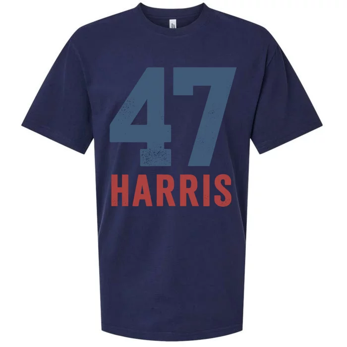 47th President Usa Harris Retro Sueded Cloud Jersey T-Shirt