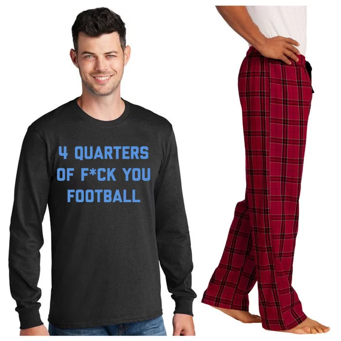 4 Quarters Of F You Football Long Sleeve Pajama Set