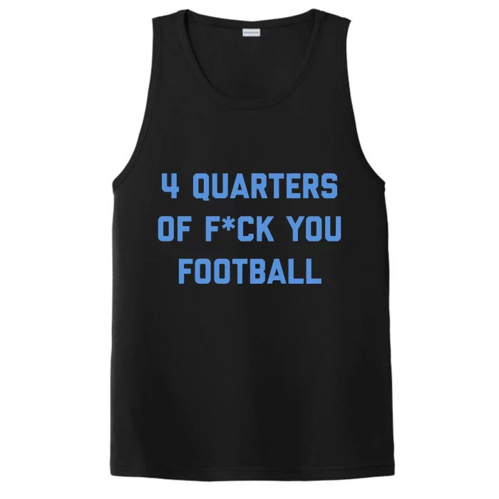 4 Quarters Of F You Football Performance Tank