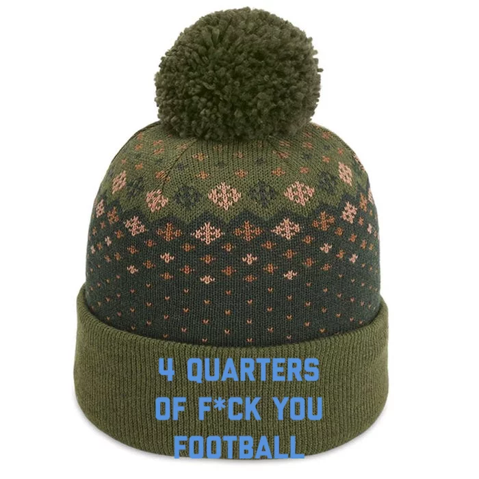 4 Quarters Of F You Football The Baniff Cuffed Pom Beanie