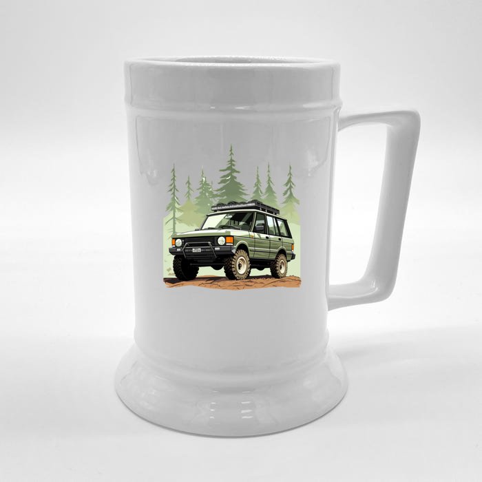 4x4 Rover Front & Back Beer Stein