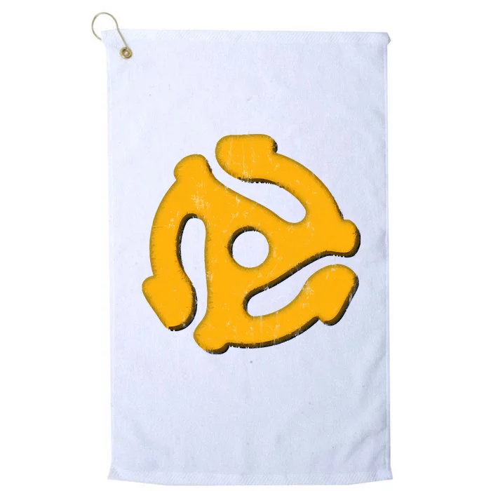 45 Record Adapter (Distressed) Platinum Collection Golf Towel