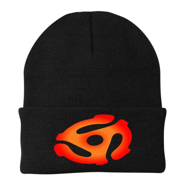 45 Rpm Adapter Vinyl Record Knit Cap Winter Beanie