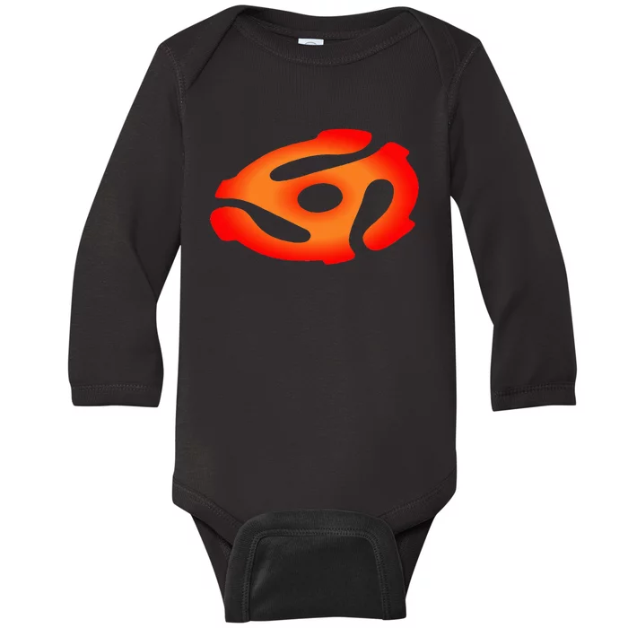 45 Rpm Adapter Vinyl Record Baby Long Sleeve Bodysuit